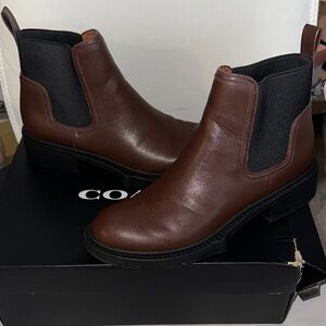 Coach Women's Rich Brown Ankle Boots